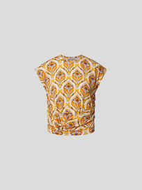 Bluse mit floralem Muster von Paco Rabanne Gelb - 26