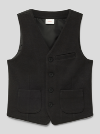 Gilet met knoopsluiting van s.Oliver RED LABEL Grijs / zwart - 38