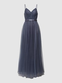 Abendkleid in Flecht-Optik von Laona Grau / Schwarz - 43