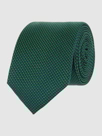 Stropdas van pure zijde (7 cm) van Monti Groen - 11
