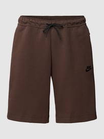 Sweatshorts met labelprint van Nike Bruin - 17