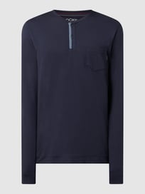 Pyjama-Oberteil mit Modal-Anteil von Jockey Blau / Türkis - 22