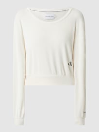 Kort sweatshirt van corduroy  van Calvin Klein Jeans Wit - 26