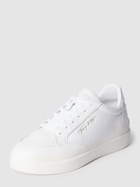 Sneaker mit Label-Prägung Modell 'SIGNATURE LEATHER' von Tommy Hilfiger Weiß - 29