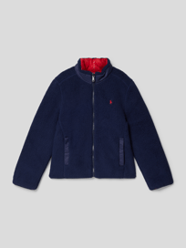 Fleecejacke mit Label-Stitching Modell 'DIVERSION' von Polo Ralph Lauren Teens Blau / Türkis - 46