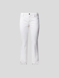 Verkürzte Mid Rise Bootcut Jeans von Frame Weiß - 26