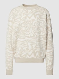 Gebreide pullover met all-over motief van JAKE*S STUDIO MEN Wit - 44