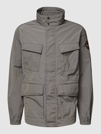 Jack met labelpatch, model 'INTI' van Napapijri Grijs / zwart - 12