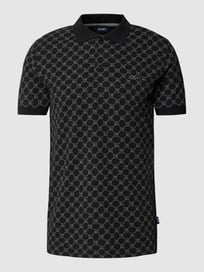 Poloshirt mit Allover-Muster Modell 'Paigam' von JOOP! Collection Grau / Schwarz - 46