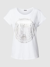 T-Shirt mit Motiv-Print von Montego Weiß - 42