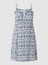 Minikleid mit Allover-Muster von Only Blau / Türkis - 30