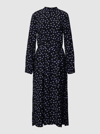 Midikleid mit Allover-Muster von Jake*s Casual Grau / Schwarz - 41