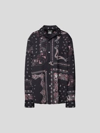 Freizeithemd mit Paisley-Dessin von Etro Grau / Schwarz - 38