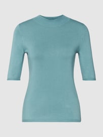 Gebreide pullover met opstaande kraag van comma Blauw / turquoise - 25
