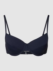 Bikini-Oberteil mit Label-Detail Modell 'Solids' von MICHAEL Michael Kors Blau / Türkis - 18