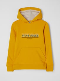 Hoodie mit Logo-Print Modell 'Friday'  von Jack & Jones Gelb - 28