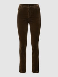 Broek in fluweellook van Marc Cain Groen - 27