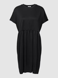 T-Shirt-Kleid mit überschnittenen Ärmeln von Jake*s Casual Grau / Schwarz - 13