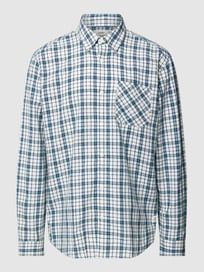 Regular fit vrijetijdsoverhemd met glencheck-motief van Esprit Wit - 28