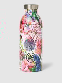 Trinkflasche mit floralem Muster Modell 'Clima' von 24bottles Rosa - 6