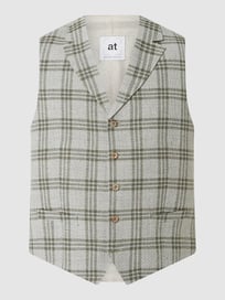 Weste mit Schurwoll-Anteil Modell 'Orazio' von Atelier Torino Grün - 40