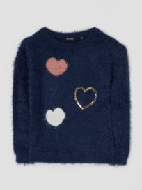 Pullover mit Herzen von Blue Seven Blau / Türkis - 15