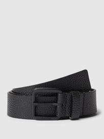 Ledergürtel mit Dornschließe von CK Calvin Klein Grau / Schwarz - 2