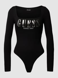 Body met labelprint, model 'HEVELINA' van Guess Grijs / zwart - 15