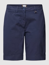 Straight fit bermuda met hanger in metallic, model 'JACQUELINE' van Mason's Blauw / turquoise - 47