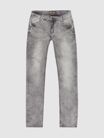 Stone-washed skinny fit jeans van Blue Effect Grijs / zwart - 11