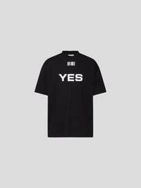 T-Shirt mit Statement-Print von VTMNTS Grau / Schwarz - 1
