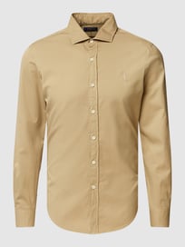 Slim Fit Freizeithemd mit Label-Stitching von Polo Ralph Lauren Weiß - 37