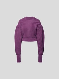 Cropped Pullover mit Puffärmeln von ROTATE BIRGER CHRISTENSEN Lila - 43