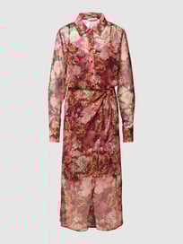 Overhemdjurk met dierenprint, model 'LAMA DRESS' van Guess Rood - 22