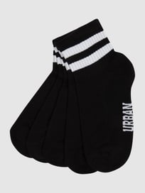 Sportsocken mit Stretch-Anteil im 5er-Pack von URBAN CLASSICS Grau / Schwarz - 42