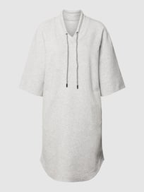 Oversized Sweatkleid mit Label-Print von Marc Cain Grau / Schwarz - 3