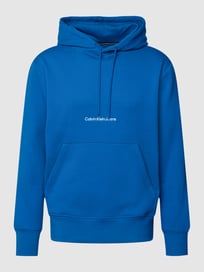 Hoodie mit Label-Stitching von Calvin Klein Jeans Blau / Türkis - 43