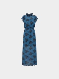 Kleid mit Stehkragen von Designers Remix Blau / Türkis - 28
