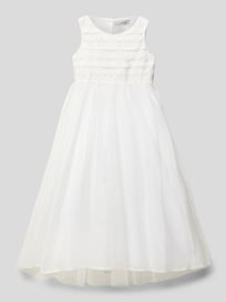 Kommunionskleid mit Taillenband von Une Hautre Couture Weiß - 40
