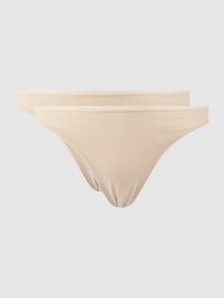 String mit Stretch-Anteil im 2er-Pack von Schiesser Weiß - 43