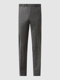 Modern Fit Anzughose aus Schurwolle Modell 'Per' von DIGEL Grau / Schwarz - 11