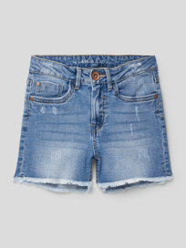 Jeansshorts mit Label-Patch Modell 'MARGIN' von Garcia Blau / Türkis - 6