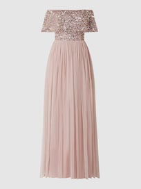 Avondjurk in off shoulder-look  van MAYA DELUXE Roze - 21