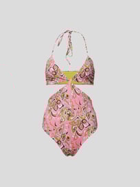 Badeanzug mit Allover-Muster von Emilio Pucci Rosa - 7