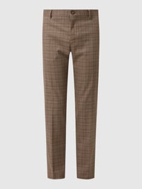Slim Fit Anzughose mit Stretch-Anteil Modell 'Logan' von Selected Homme Braun - 18