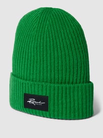 Beanie mit Label-Patch von REVIEW Grün - 35