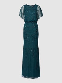 Abendkleid mit Zierbesatz von Christian Berg Cocktail Grün - 33