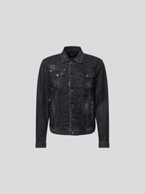 Jeansjacke mit Brand-Schriftzug von Dsquared2 Grau / Schwarz - 5