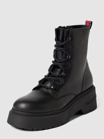Veterboots met plateauzool, model 'CHUNK' van Tommy Jeans Grijs / zwart - 22