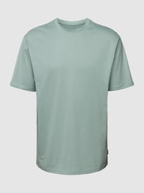 T-Shirt mit geripptem Rundhalsausschnitt Modell 'FRED' von Only & Sons Grün - 13